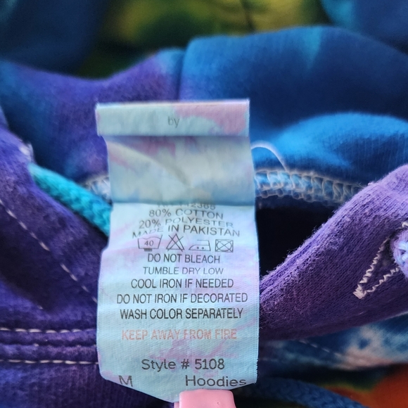 South Park, Colorado Tie Dye 3 layer hoodie size Medium - Picture 9 of 15